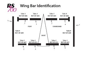 RS700 Forward Port Wing Tube (With Cup) (Tube 5)