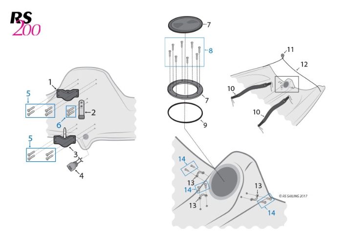 RS200 PRE1600 TRANSOM AREA