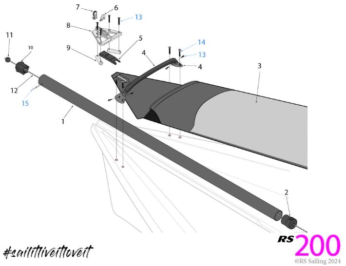 RS200 Hull Parts - Bow Area