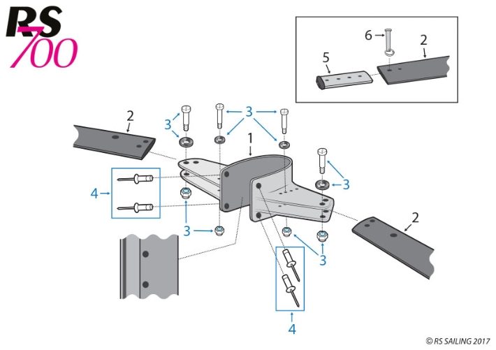 700 SPREADER BRACKET + PARTS