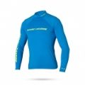 Magic Marine Cube Rash Vest Long Sleeved: Blue - XS