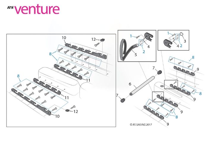 RS Venture SCS Foot & Seat Racks