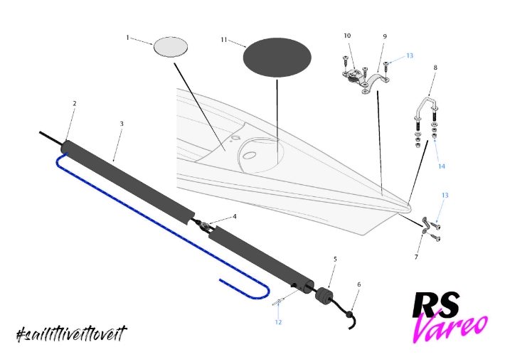 RS Vareo Hull Parts - Bow Area